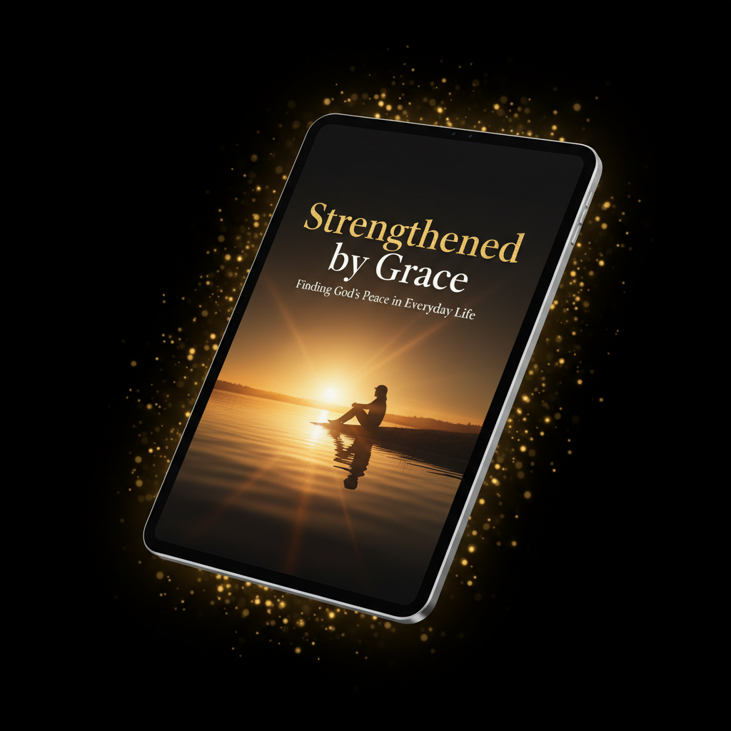Strengthened by Grace mockup